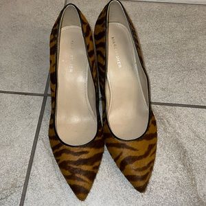 Marc Fisher Tiger print heels size W8